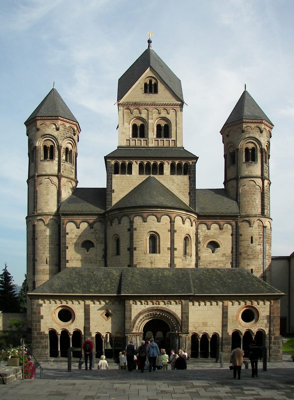 Façade of the church of Maria Laach.