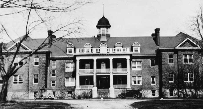 Mohawk Institute Indian Residential School in Brantford, Ontario, Canada in 1932.
