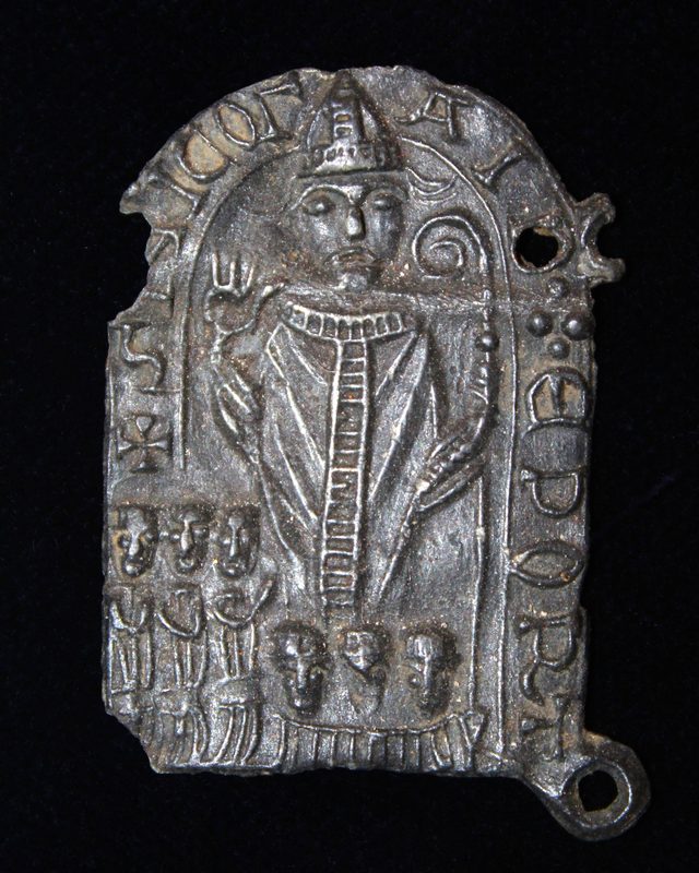 Pilgrim mark of St. Nicholas, 13th century, found in Plau am See, Germany