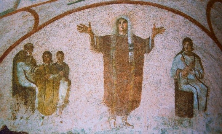 Good Shepherd, Catacomb of Priscilla, 2nd half of the 3rd century.