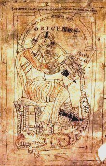 Origen of Alexandria as depicted c. 1160.