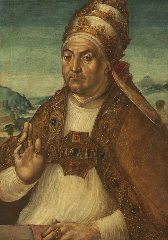 Portrait of Sixtus IV, Pedro Berruguete, c. 1500, oil on canvas.