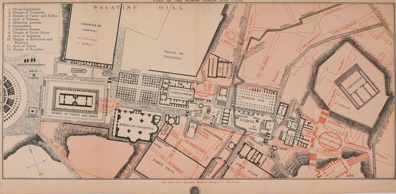 Plan of the Forum.