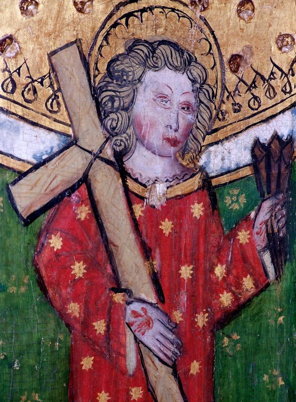 William of Norwich depicted in St Peter and St Paul's Church, Eye, Suffolk, c. 1500.