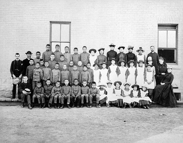 St. Paul's Indian Industrial School, Middlechurch, Manitoba, 1901.