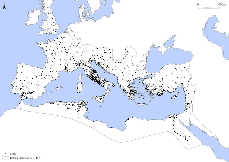 The cities of the Roman world in the Imperial period.