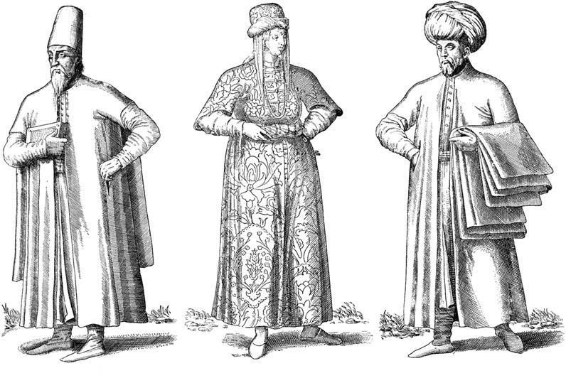 Jewish subjects of the Ottoman Empire, seventeenth century. From the 1901-1906 Jewish Encyclopedia.