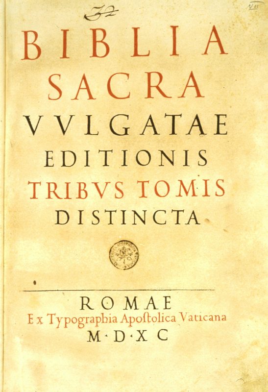 Vulgata Sixtina, 1590.