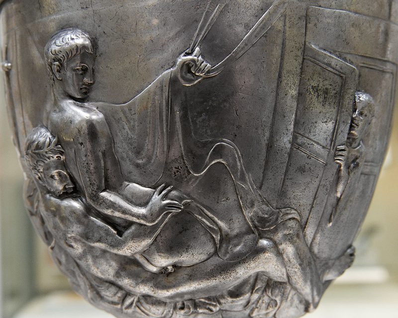 Roman man penetrating a youth, middle of the 1st century CE. Found in Bittir (?), near Jerusalem.