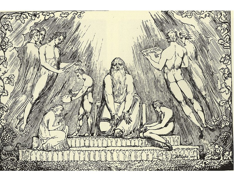 Enoch, William Blake, 1807, lithograph.