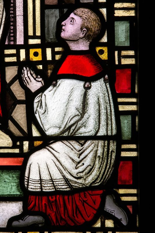 Stained glass of an altar boy. It were often the most vulnerable members of the congregation who fell victim to clerical abuse. In the immediate vicinity of clerics, they were particularly exposed to the predatory behavior of abusive priests and other church officials and church laypersons.