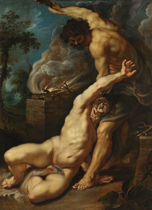 Cain slaying Abel, by Peter Paul Rubens, c. 1600.