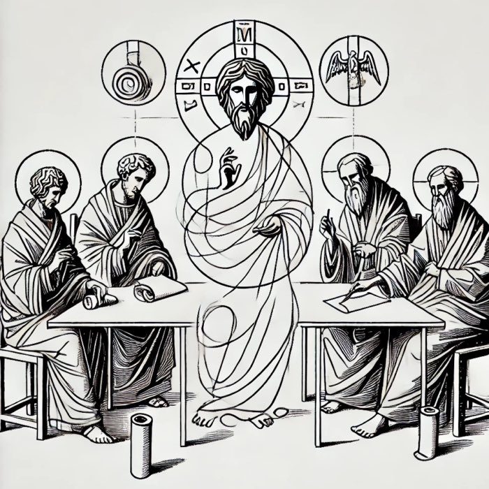 The 'Invention of Jesus', interpreted by DALL•E.