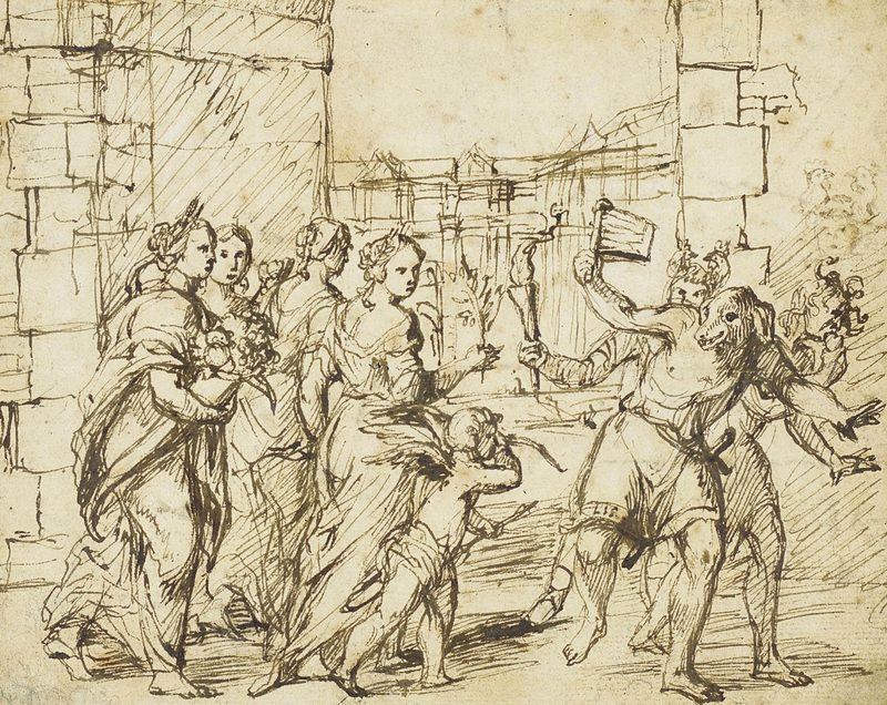 The Lupercalian Festival in Rome by Adam Elsheimer.
