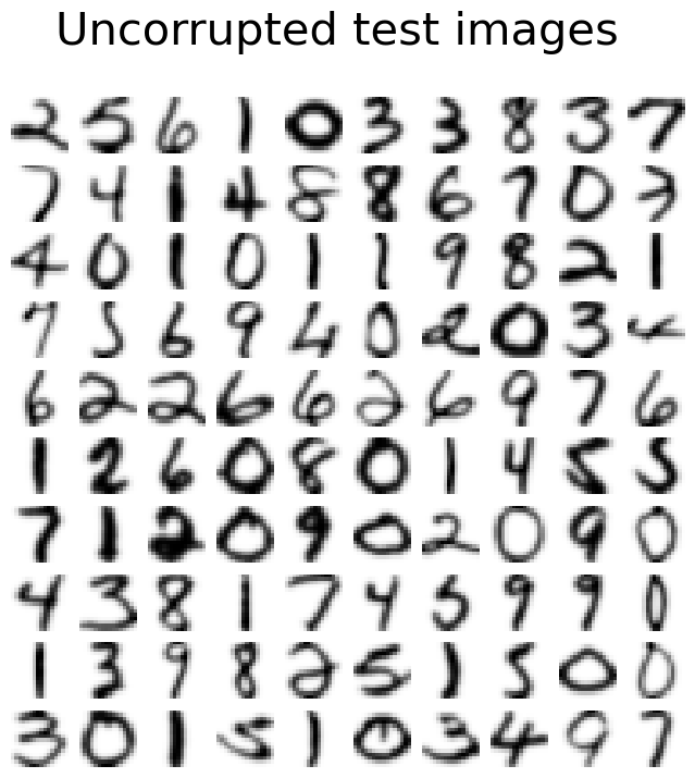 Uncorrupted test images. img
