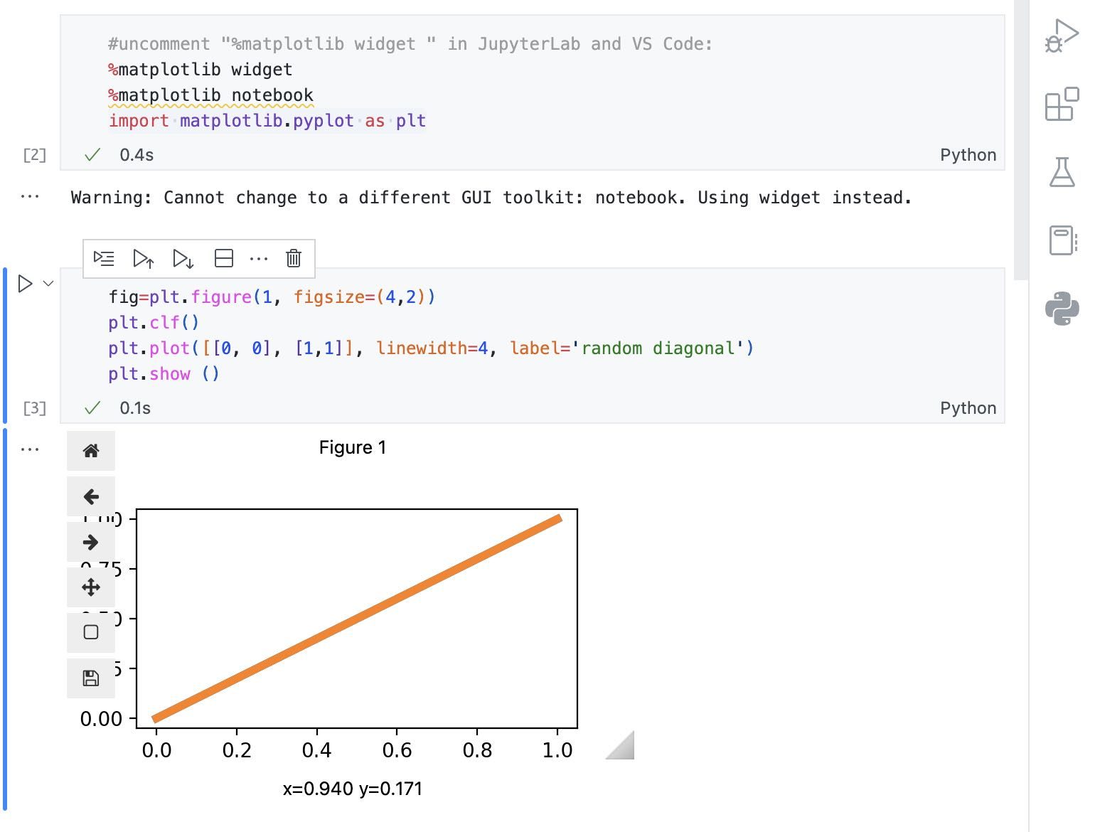 Interactive plots in VS Code and JupyterLab. img