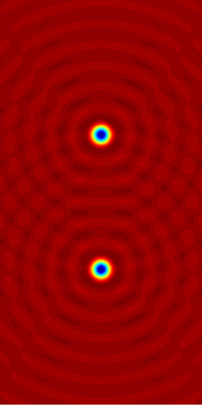 Solution to the inhomogeneous Helmholtz equation.