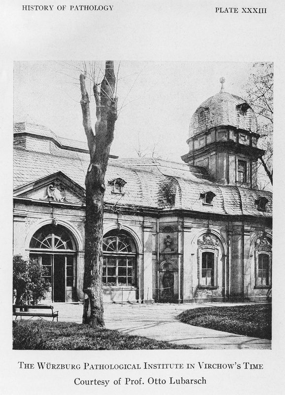 The garden pavilion of the Juliusspital in Würzburg housed Virchow's Institute of Pathology until 1853.