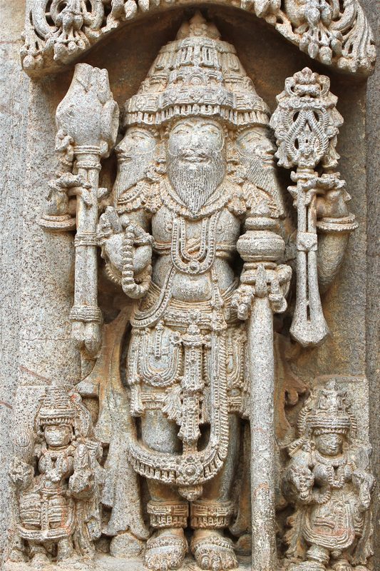 Brahma at the 12th century CE Chennakesava Temple, Somanathapura.