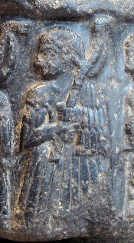 Akkadian official in the retinue of Sargon of Akkad, holding an axe.