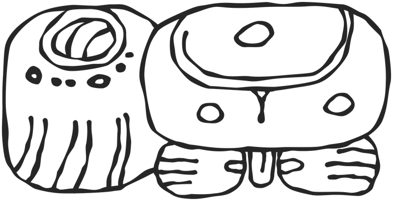 Two different ways of writing the word bʼalam 'jaguar' in the Maya script.