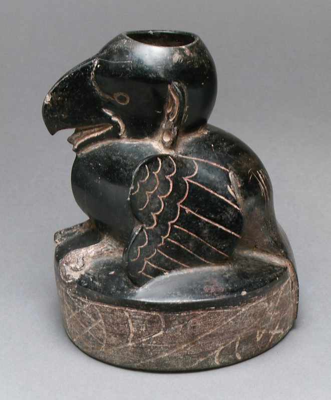 Bird-shaped vessel, 12th–9th century BCE, ceramic with red ochre.