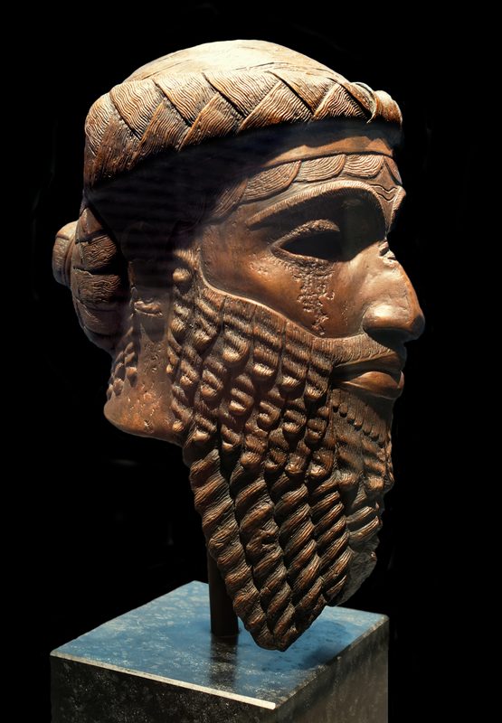 Bronze head of an Akkadian ruler, discovered in Nineveh in 1931, presumably depicting Sargon of Akkad's son Manishtushu, c. 2270 BCE.