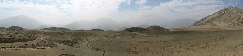 Panorama of Caral.