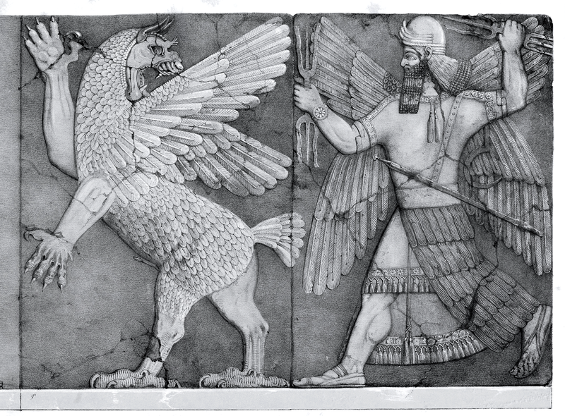 Relief of Chaos Monster and Sun God.