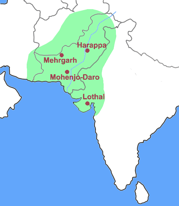 Spread of the Indus culture in the 26th century BC.