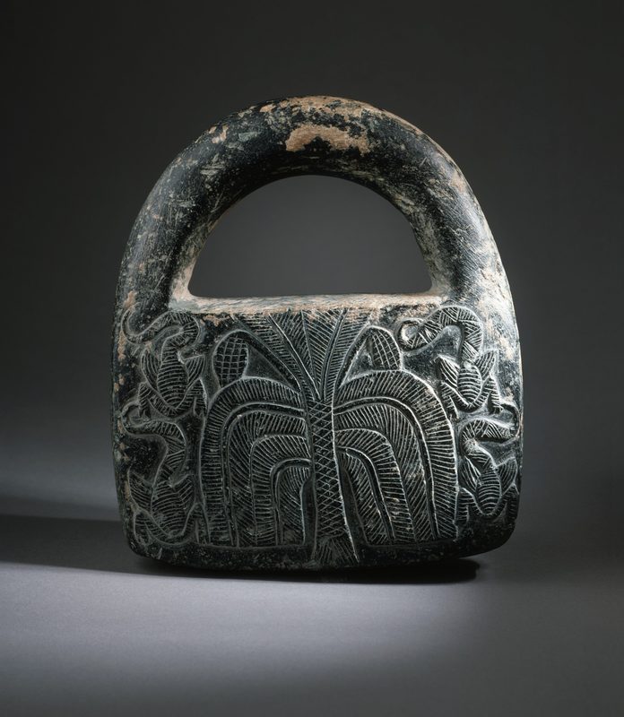 Handled weight, late 3rd–early 2nd millennium BCE, chlorite.