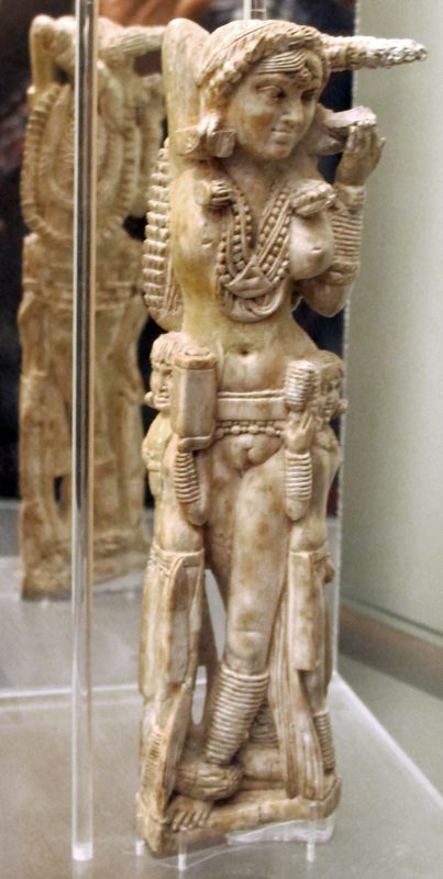 Indian art also found its way into Italy: In 1938 the Pompeii Lakshmi was found in the ruins of Pompeii.