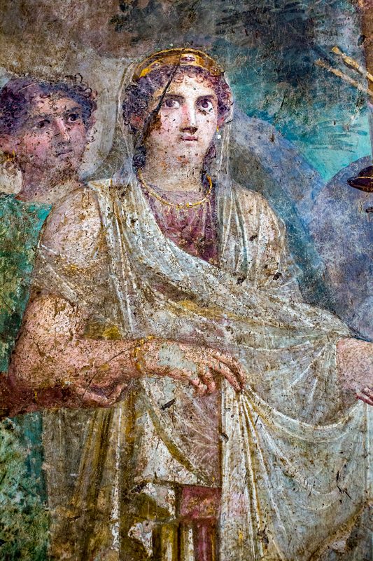 Juno-Hera fresco from Pompeii.