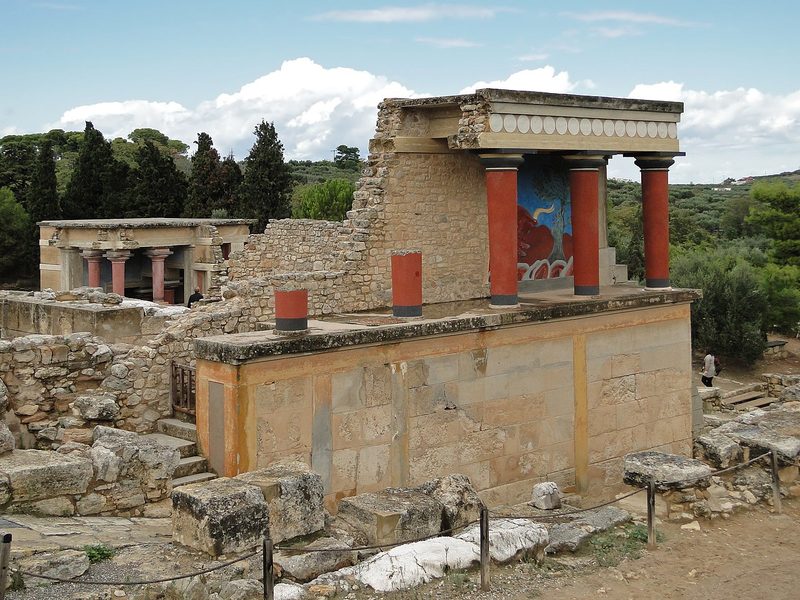 The Palace of Knossos, the largest Minoan palace.