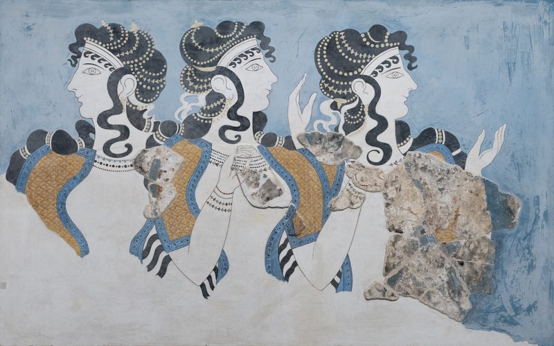 A depiction of elite Minoan women.