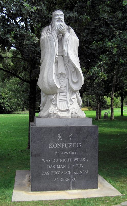 Statue of Confucius in Berlin-Marzahn.