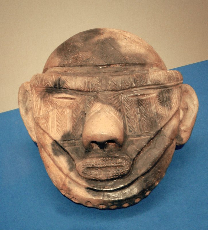 Late Jōmon clay head, Shidanai, Iwate Prefecture, 1500–1000 BCE.