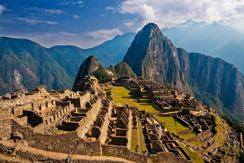 Machu Picchu, the iconic Inca citadel in the Andes of Peru.