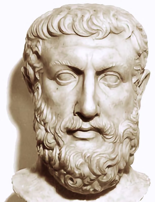 Bust of Parmenides discovered in Velia.