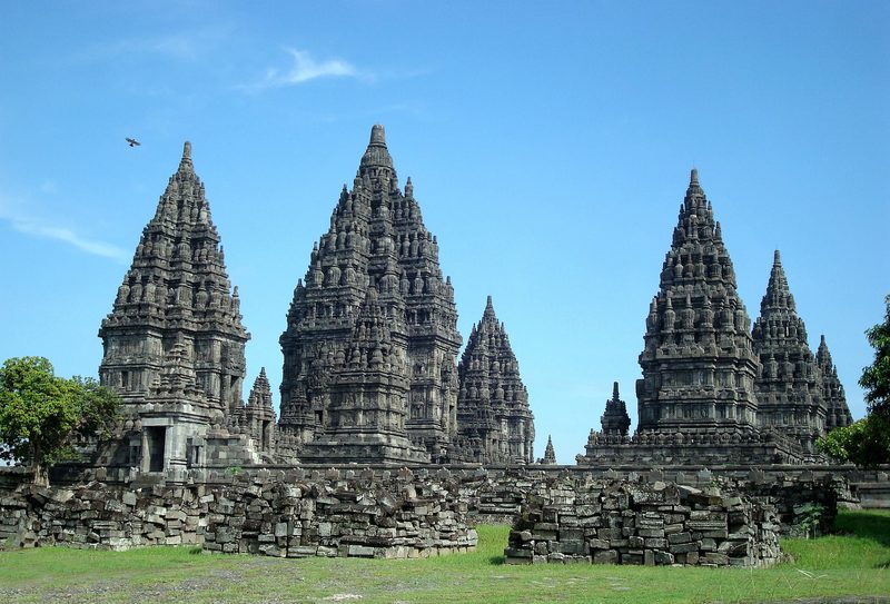 Prambanan Hindu temple complex built in the 9th century, Java, Indonesia.