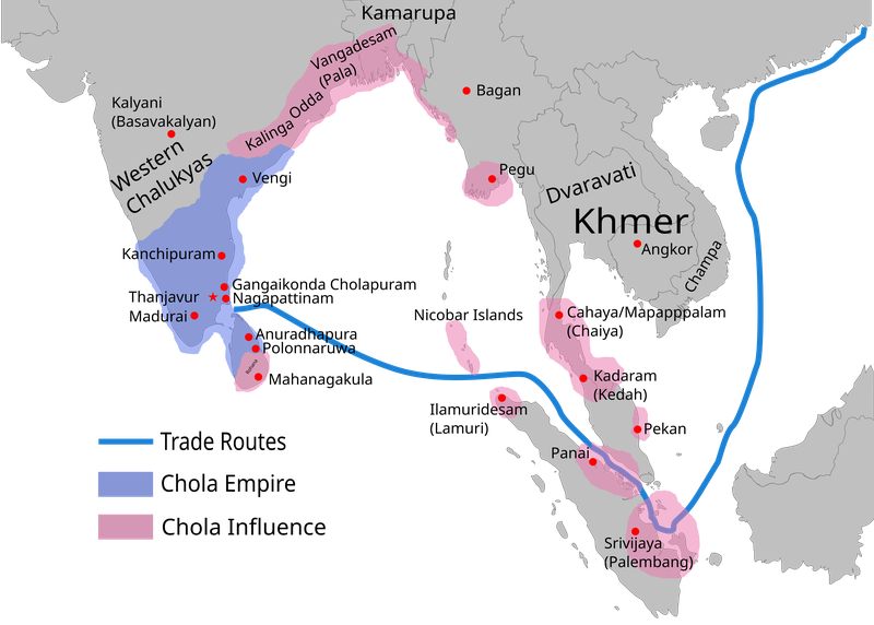 Chola Empire under Rajendra Chola, c. 1030.