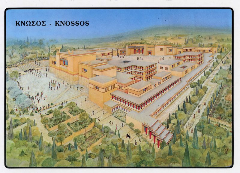 Reconstruction of the Palace of Knossos.
