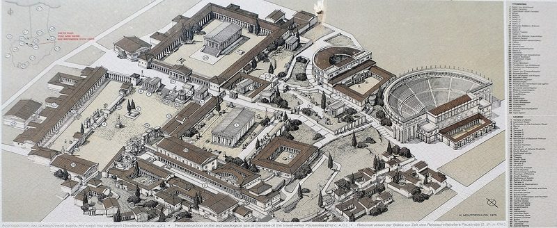 Reconstruction of ancient Corinth.
