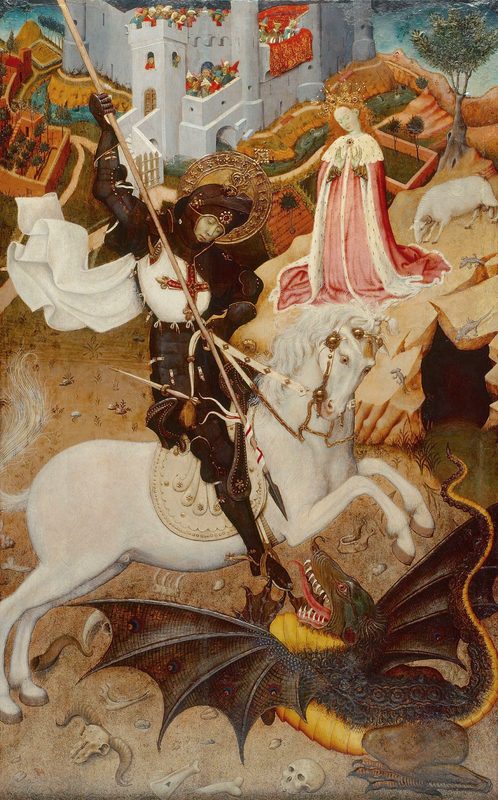 Saint George and the Dragon, Bernat Martorell, 1434/35.