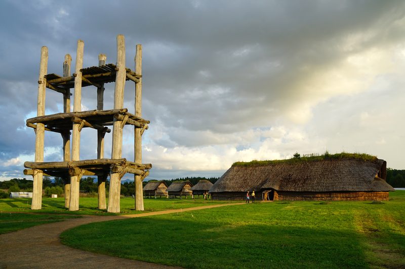 Reconstruction of the Sannai-Maruyama Site in the Aomori Prefecture, Japan.