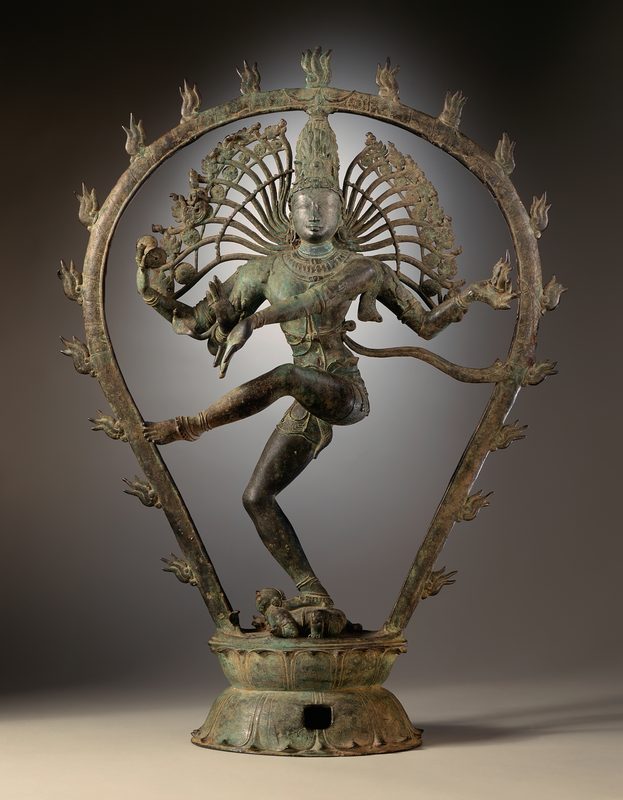 Chola dynasty statue depicting Shiva dancing as Nataraja.