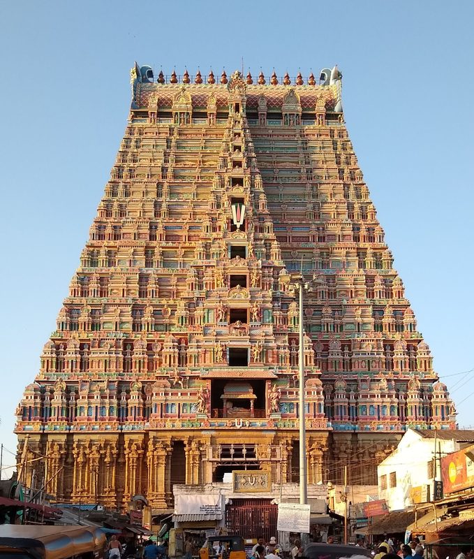 Srirangam Ranganathaswamy Temple, dedicated to the Hindu deity Vishnu, is said to be worshiped by Ikshvaku (and the descendants of Ikshvaku Vamsam).
