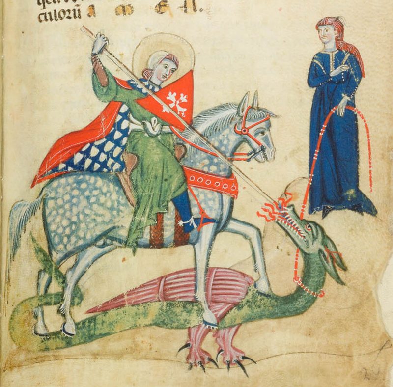 Saint George and the Dragon, Bernat Martorell, 1434/35.