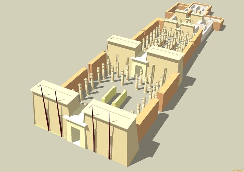 Amun temple of Jebel Barkal (reconstruction), originally built during the Egyptian New Kingdom but greatly enhanced by Piye.