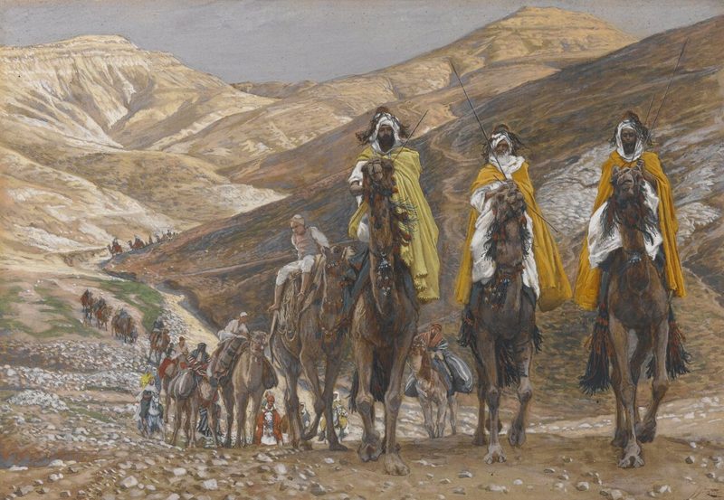 The Magi Journeying, James Tissot, c. 1890, Brooklyn Museum, New York City.